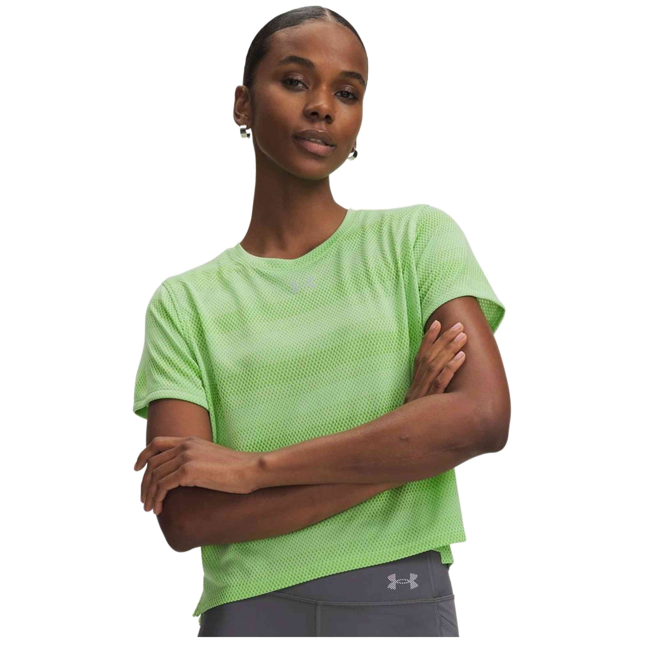 Textil Under Armour modelo Ua Velociti Shortsleeve en color Verde