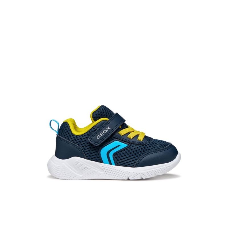 Zapatillas deportivas niño GEOX B454UC C0657 DEPORTIVO ELASTICO Y VELCRO NAVY/YELLOW 37687 26V