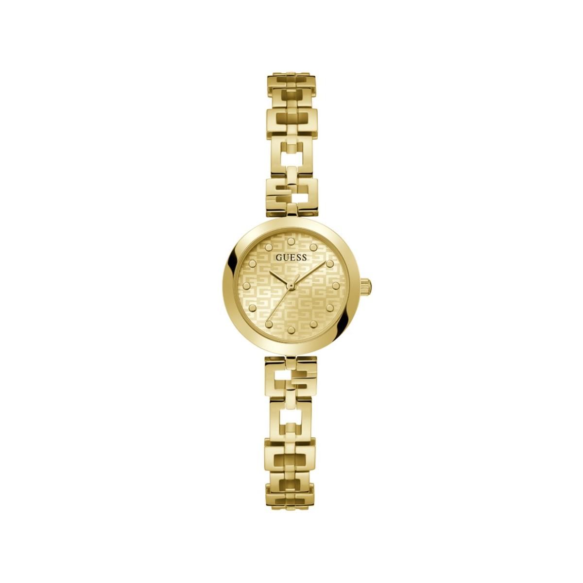 Guess Reloj Mujer Caja De Acero Pulsera Acero De Color Oro Resistente Al Agua 3 Atm Gw0549l2