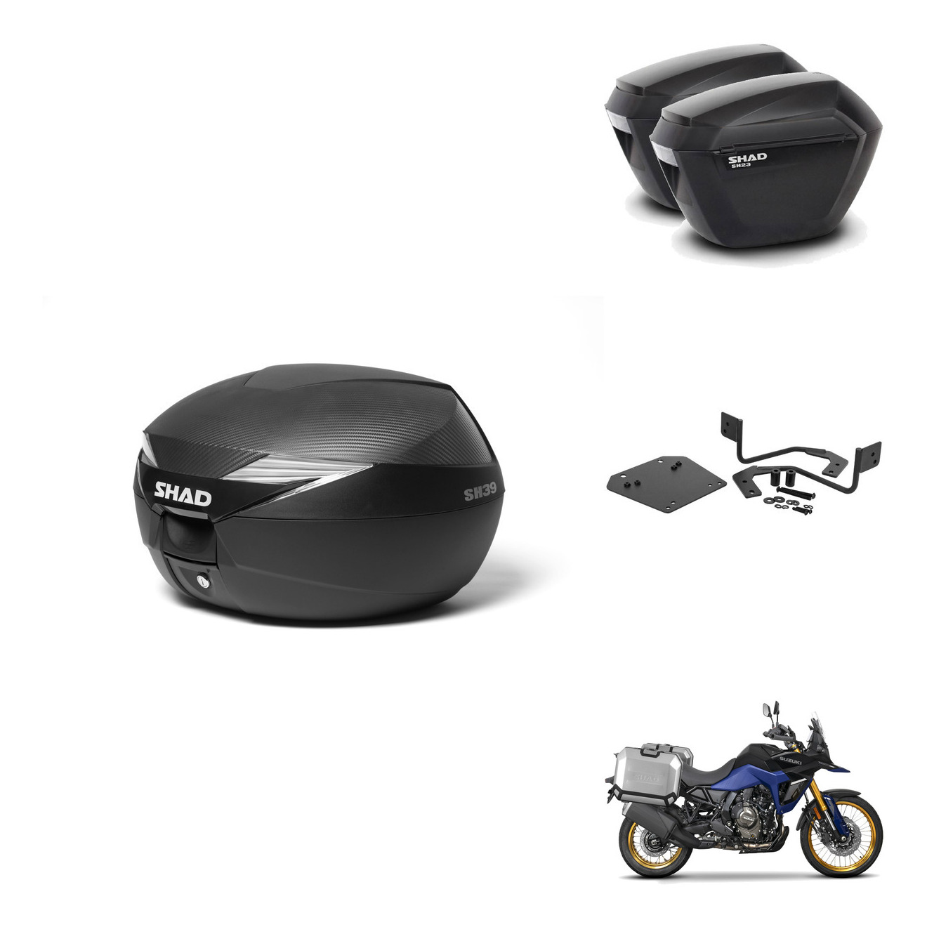 Maletas Sh23 + Herraje 4P + Herraje Baul KIT-577354