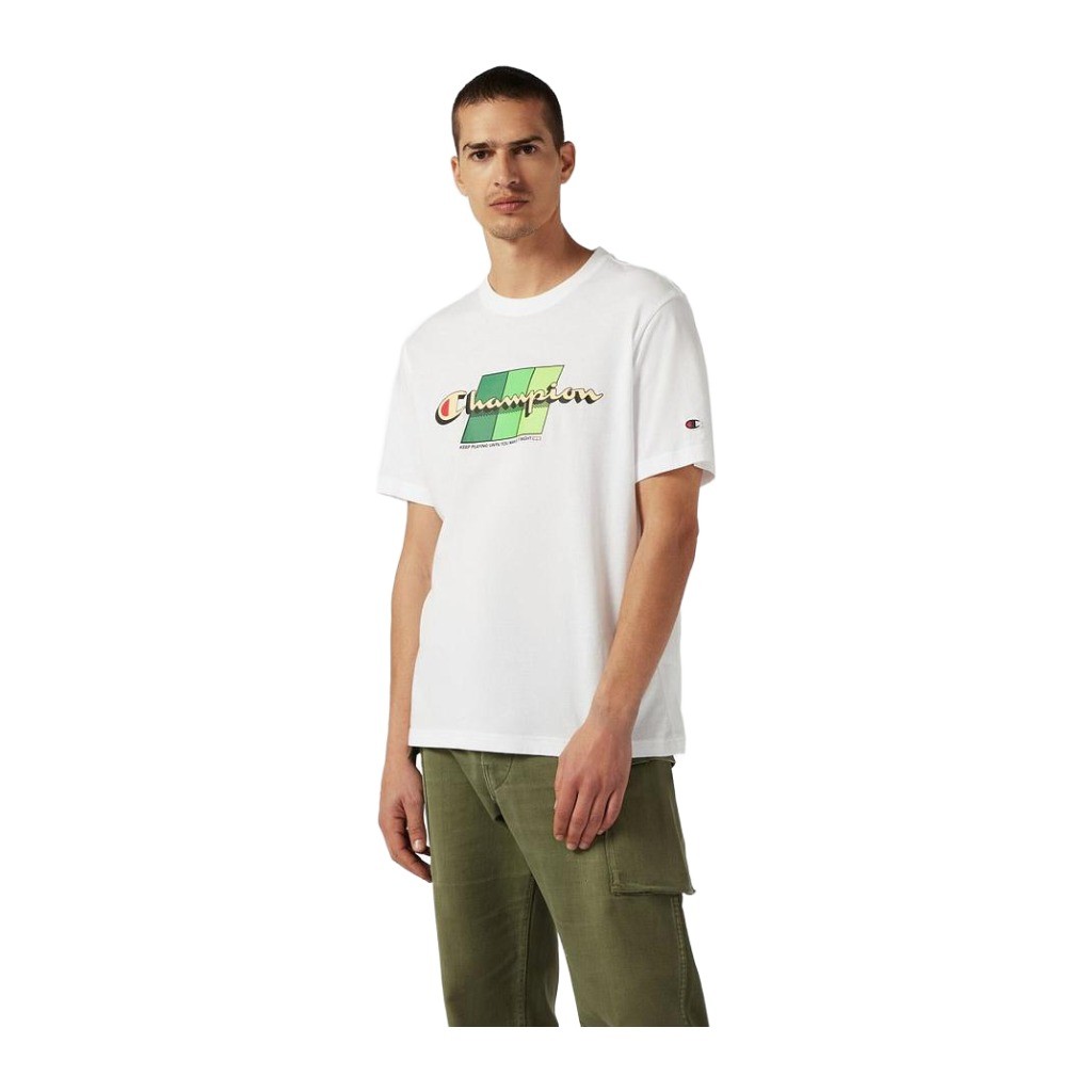 Camiseta CHAMPION SS TEE 221219 WHT Blanco