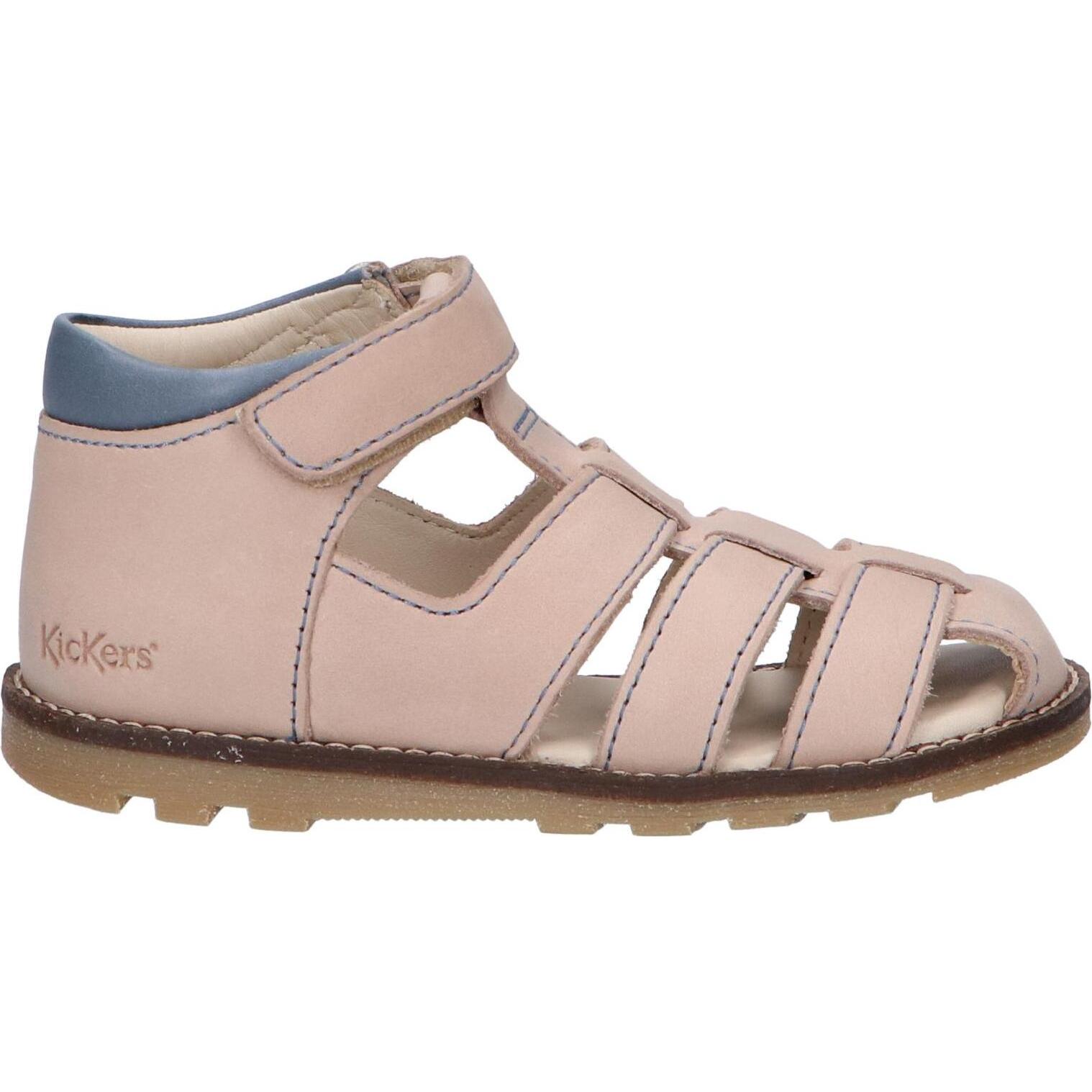 Kickers girl and boy sandals 784380 -10 nonosta 123 bleu gray