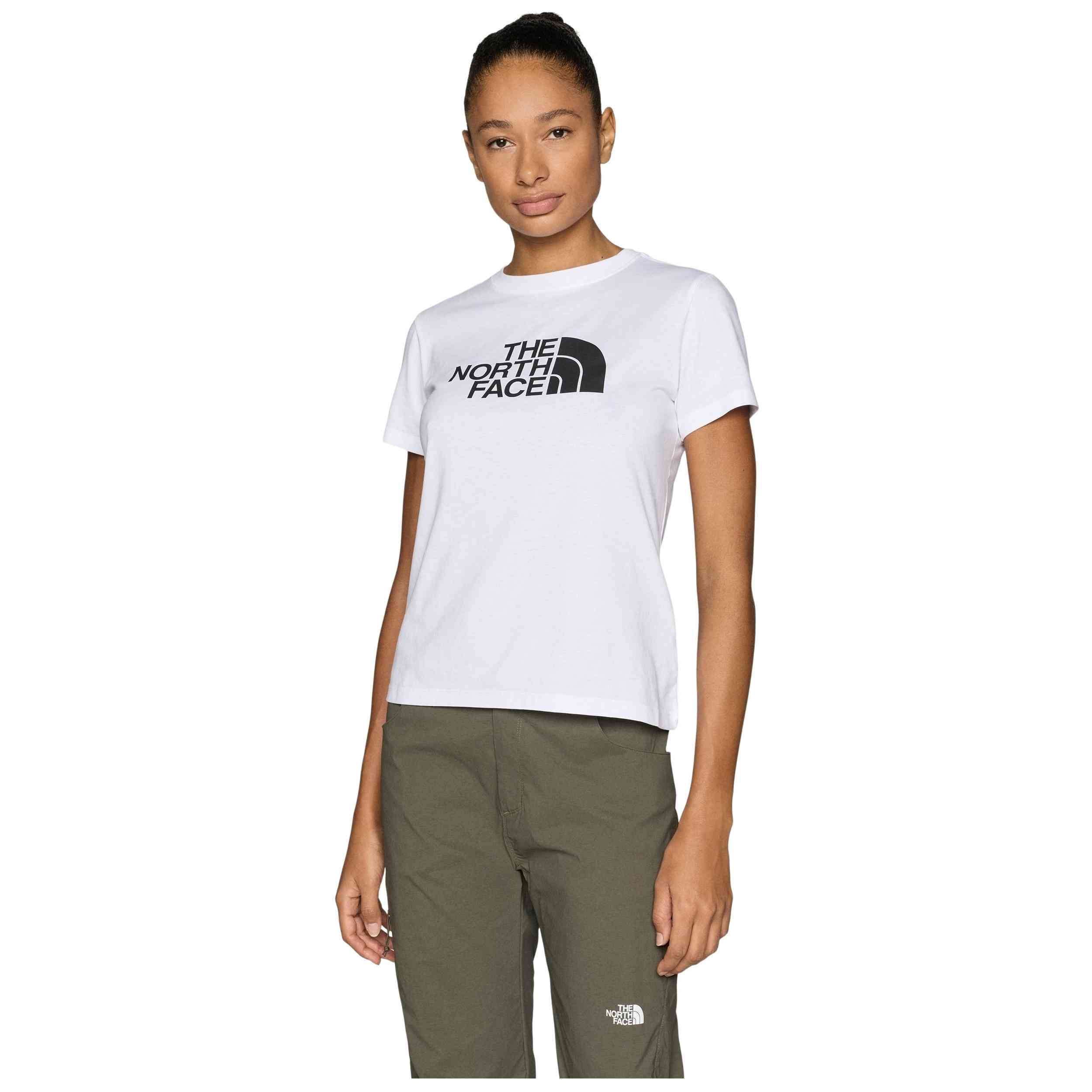 Camiseta De Manga Corta The North Face modelo W EVOLUTION HALF DOME SLIM SHORT SLEEVE TNF WHITE para Mujer en color Blanco