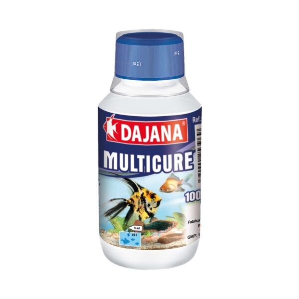 Acondicionador MULTICURE de DAJANA 100ml. Tratamiento multiple para enfermedades de peces tropicales.
