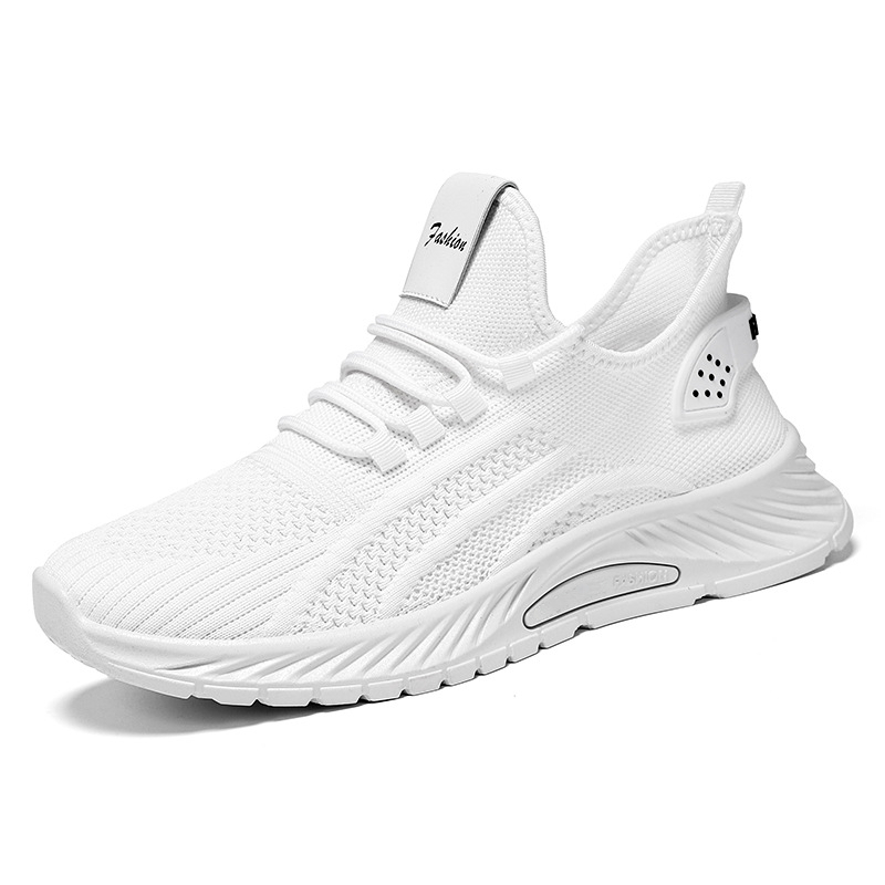 TK Zapatos Deportivos Casuales Para Hombre Transpirables Ligeros Zapatillas De Correr Al Aire Libre Tejidas Para Atletismo Y Caminar