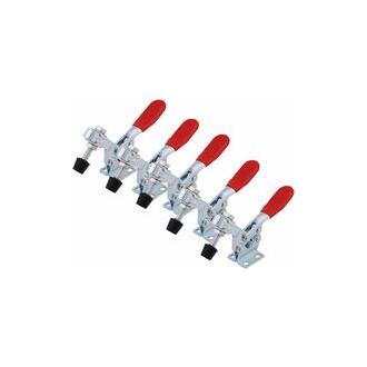 CA Abrazadera de palanca de liberación rápida S-giant GH-225-D de alta resistencia, tipo vertical, 227 kg, 500 lb, 5 unidades