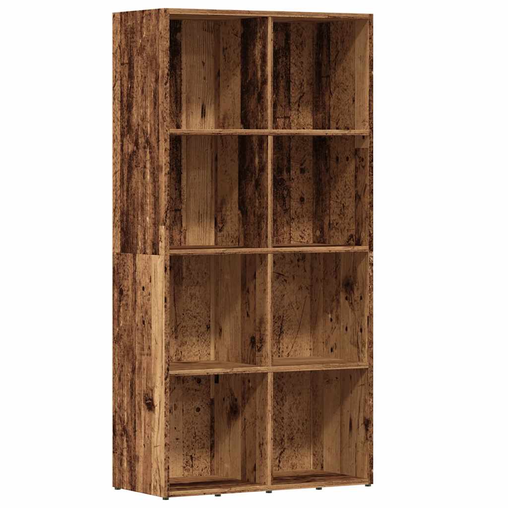 vidaXL Estantería madera de ingeniería 66x30x130 cm Multicolor