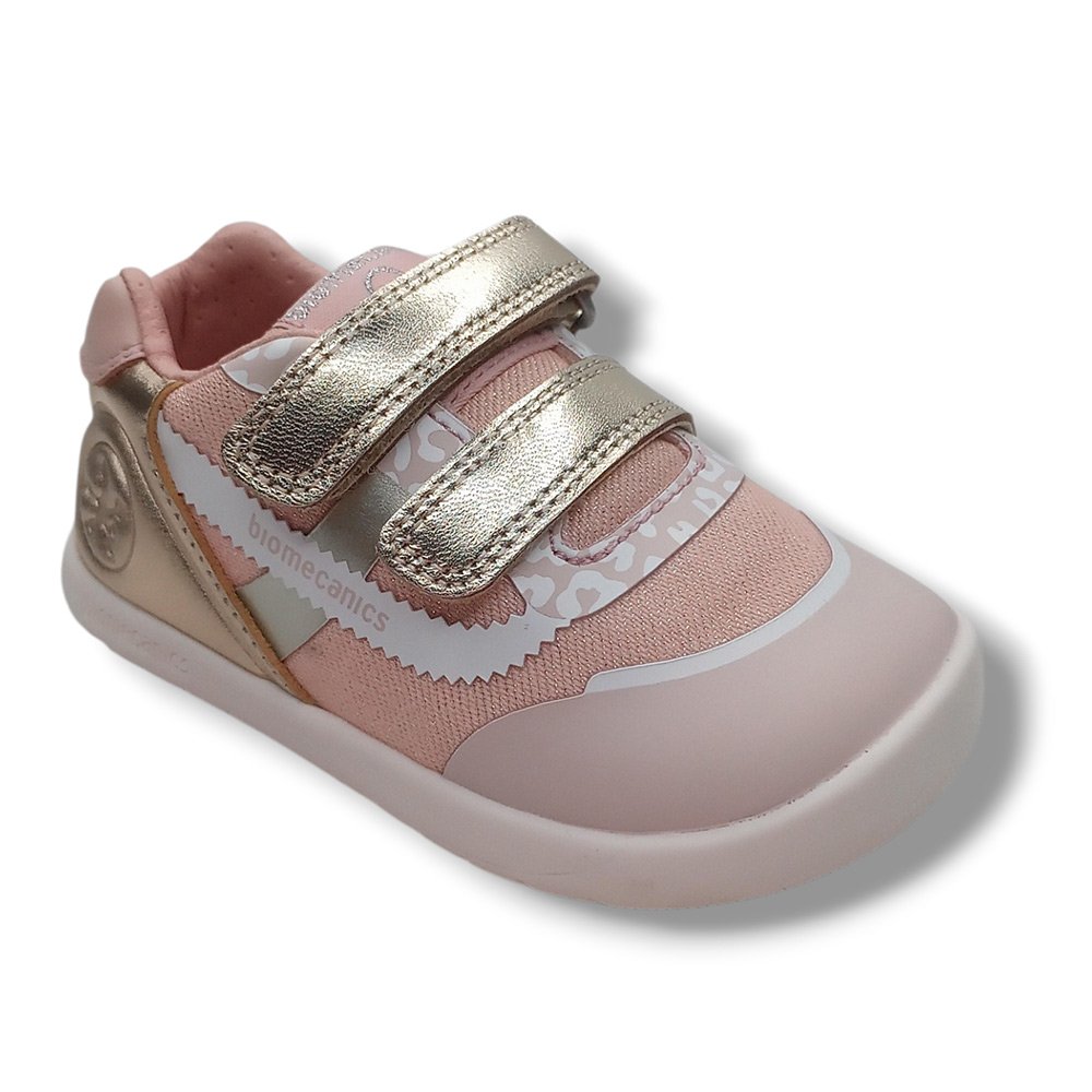 Biomecanics Deportivas Niña 262157-A878 PLATINO Y COTTON calzado niños Respetuoso Biomecanics Summer ROYALE CORDONETS