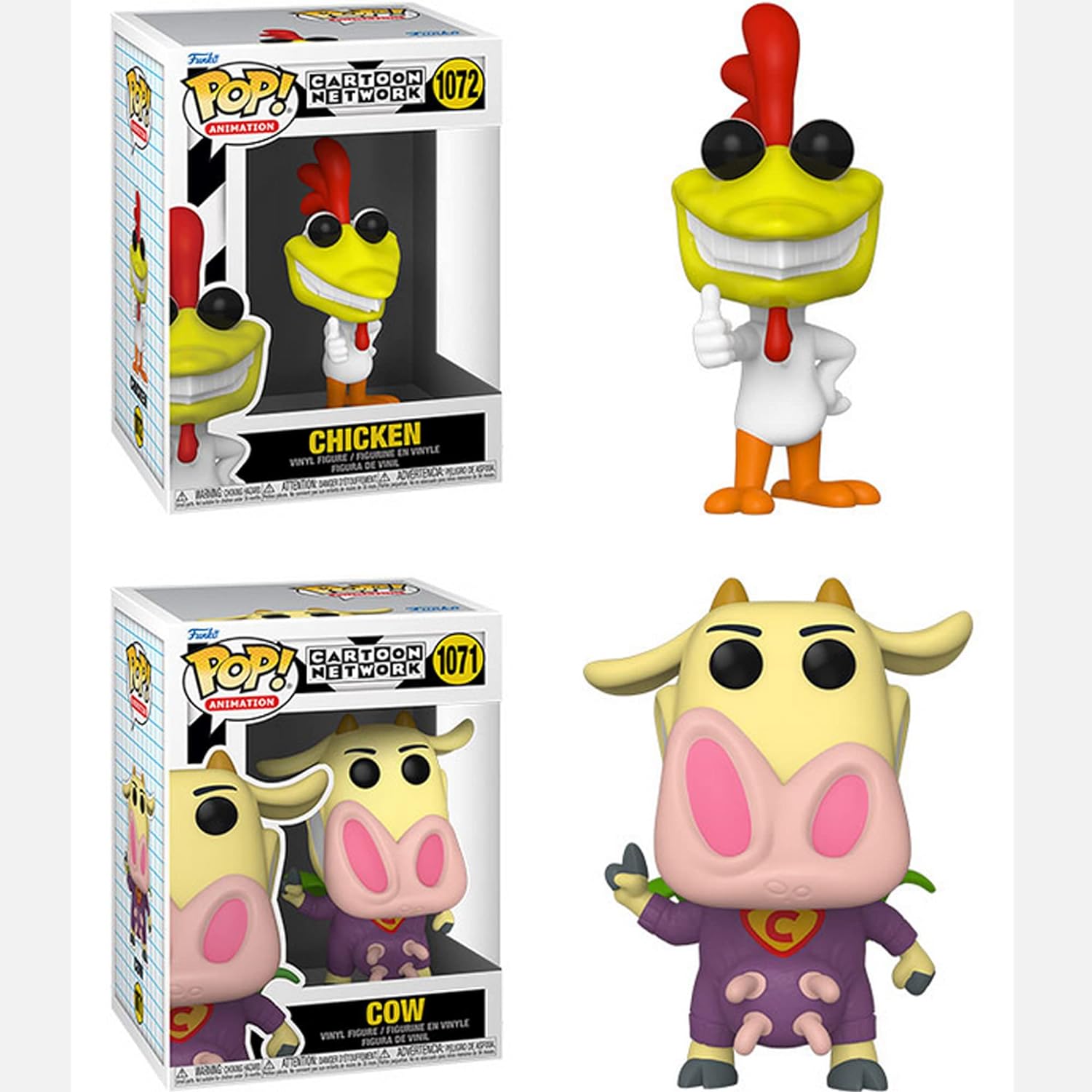 Funko Pack VAca y Pollo Cow Chicken   Pop Vinyl figura 1071 1072 Pack dos figuras