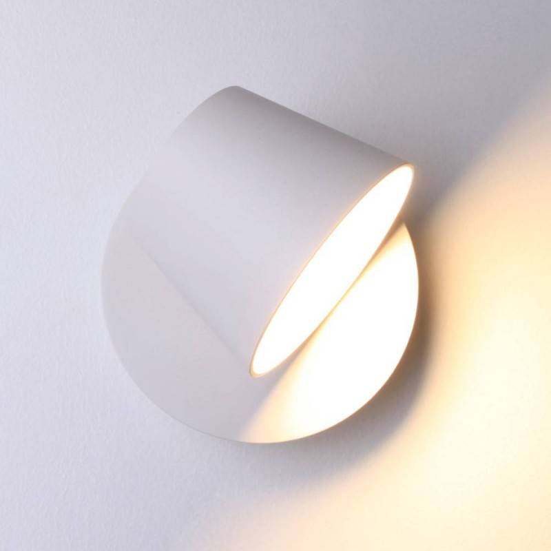ALPINALUZ Aplique de Pared LED con Foco Orientable 6W, 2700K Luz Cálida de Lectura en Aluminio, Diseño Nórdico Moderno