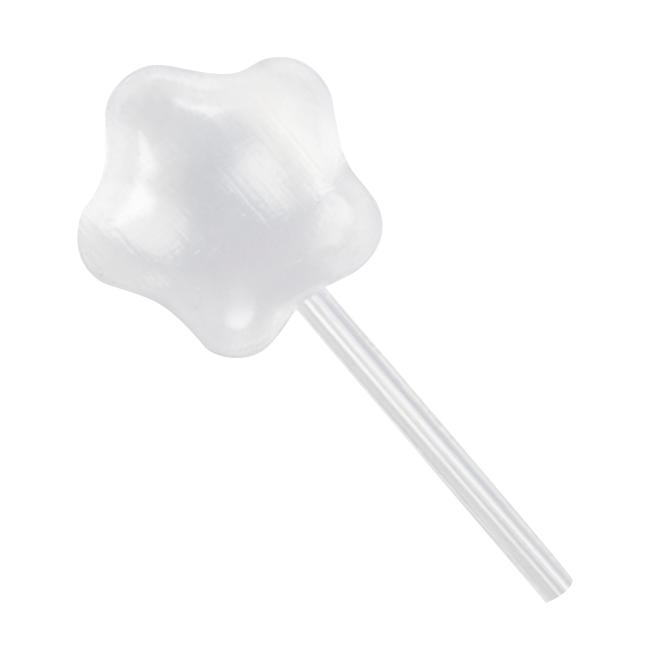 MONOUSO | Pipeta Estrella de Plástico para Catering 3ml 5,5cm (100 Uds)