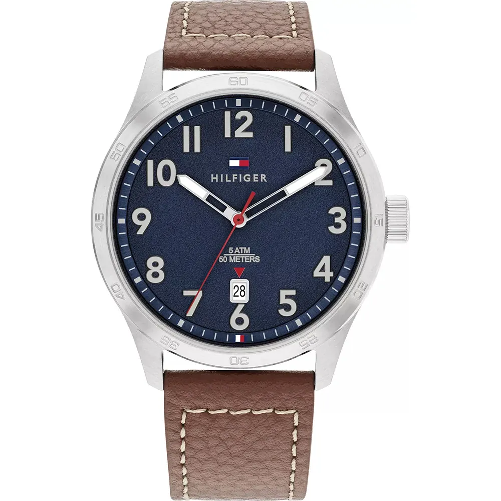 Reloj Tommy Hilfiger Forrest Hombre Marrón, Plateado y Azul Analógico 1710559