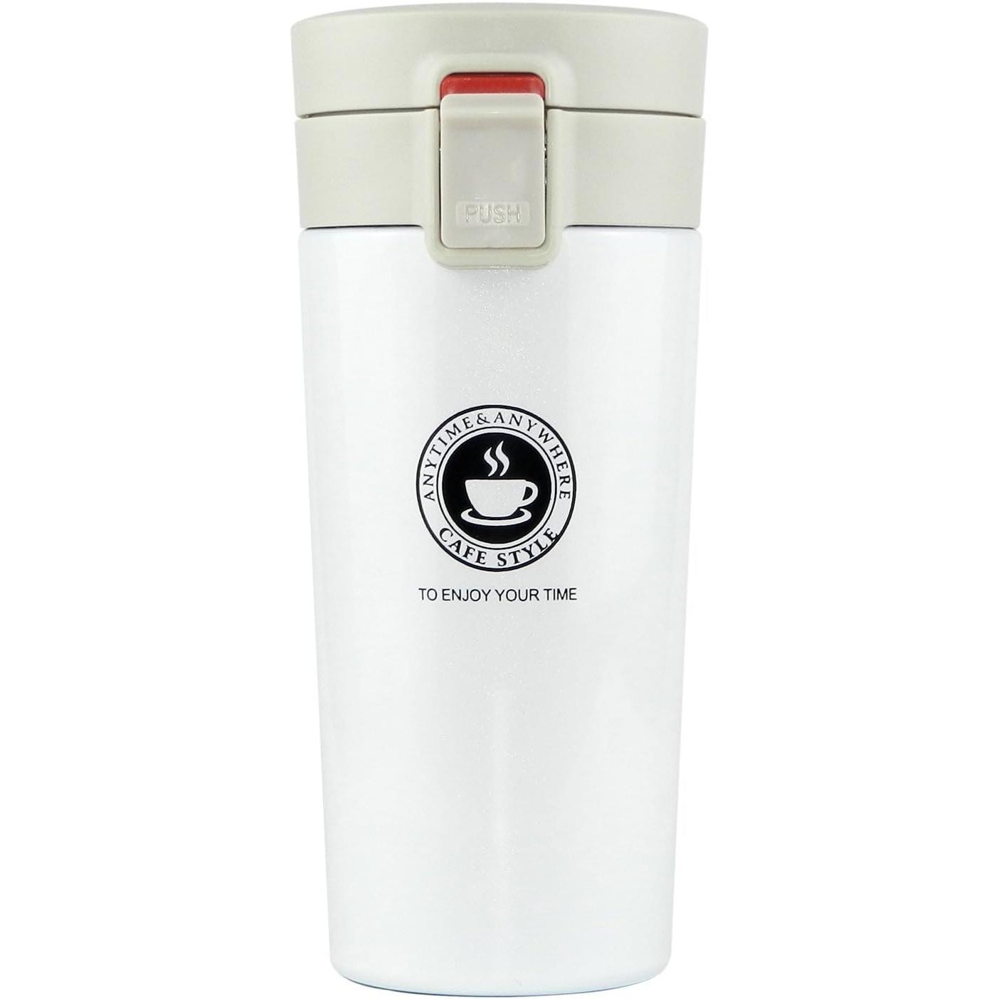 OmHome SLOSH Vaso Termico de Acero inoxidable, Café Termo Taza Termica Viaje para Llevar Sin Bpa(Negro)