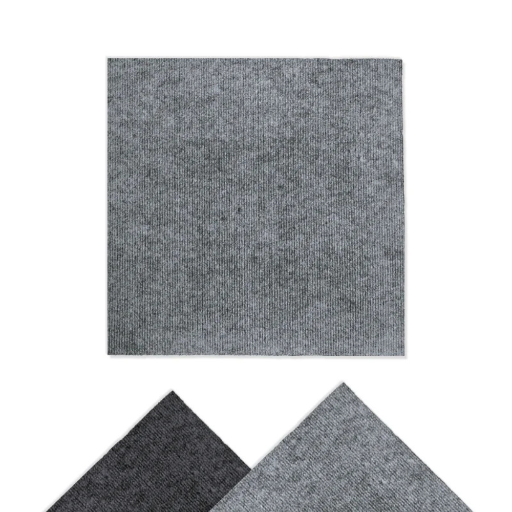 Arquiservi - Moqueta en loseta Capuleto Gris Claro 50x50 |Alta Resistencia, Antiestática, Fácil Instalación y Diseño para Oficinas y Hogar
