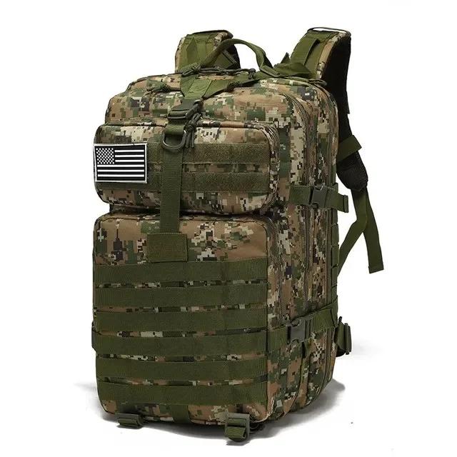 Mochila táctica Militar de gran capacidad para hombre, mochila de camuflaje para senderismo, viaje al Aire Libre