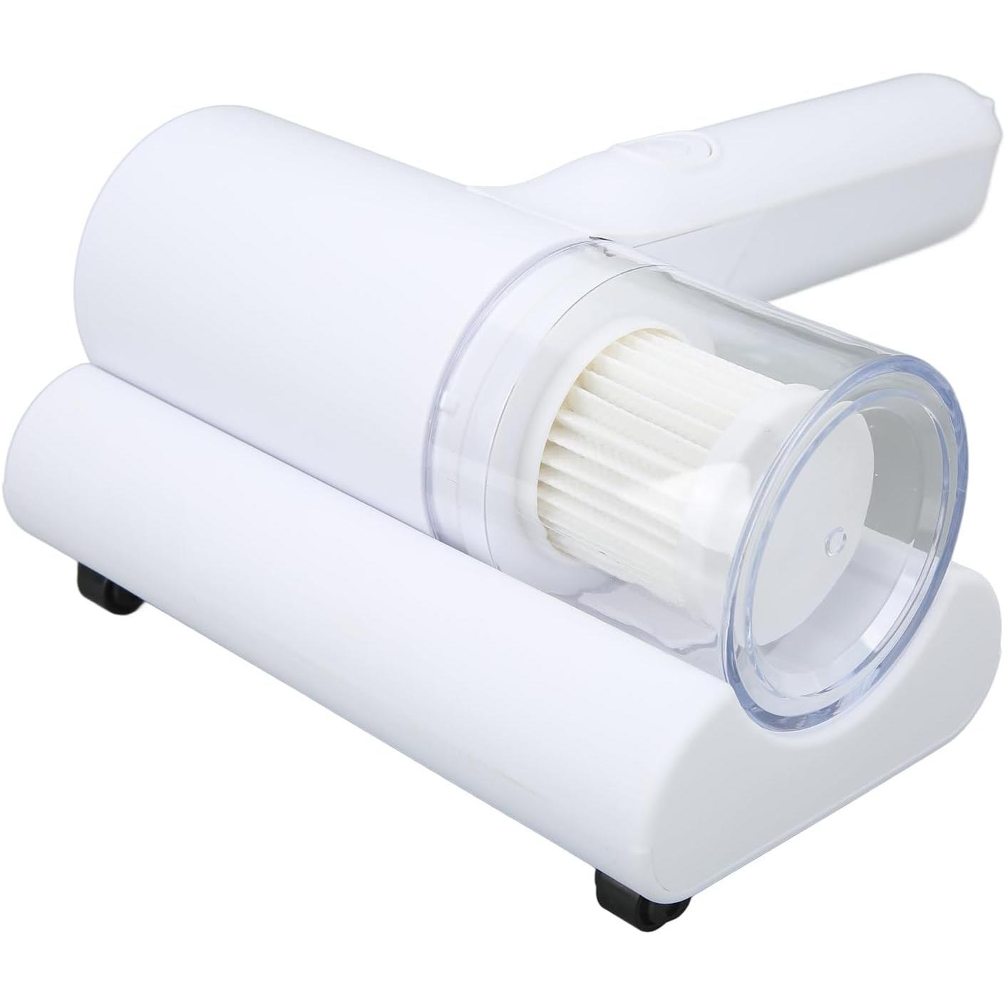 Aspiradora antiácaros, tasa de esterilización de 10 kPa con lámparas LED UV, aspiradora para colchones, limpiador de colchones con vibración de alta frecuencia de al menos 8,000 vibraciones por minuto, Aspirador de acaros