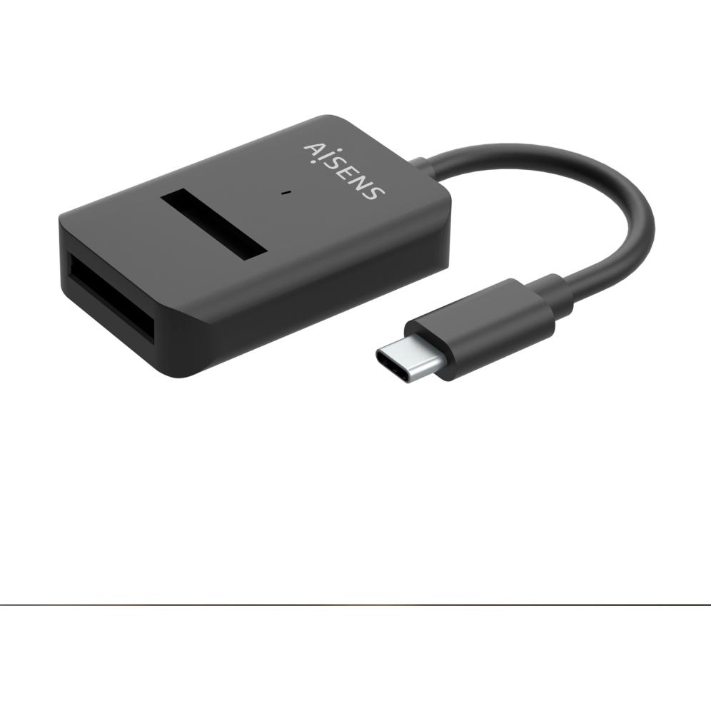 AISENS - Dock USB-C para SSD M.2 NGFF ASUC-M2D011-BK compatible con SATA y NVMe, velocidad 10 Gbit/s, conexión USB 3.2 Gen 2 Tipo C