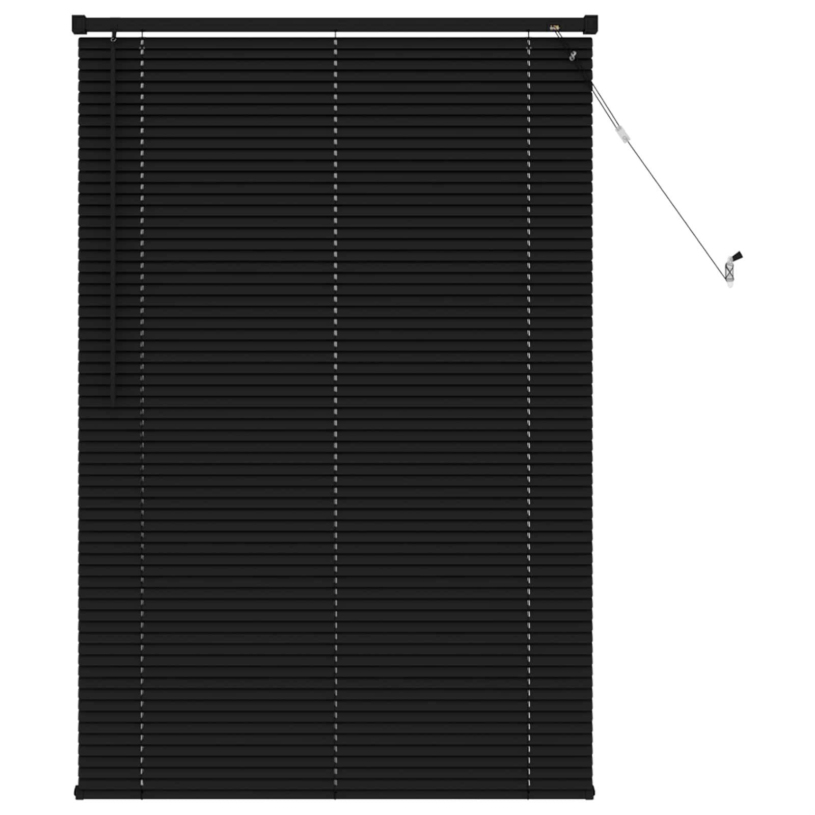 vidaXL Persiana Veneciana Negro 150 x 100 cm 25 mm PVC