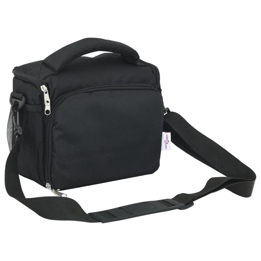 vidaXL Bolso para cámara con funda impermeable tela oxford negra