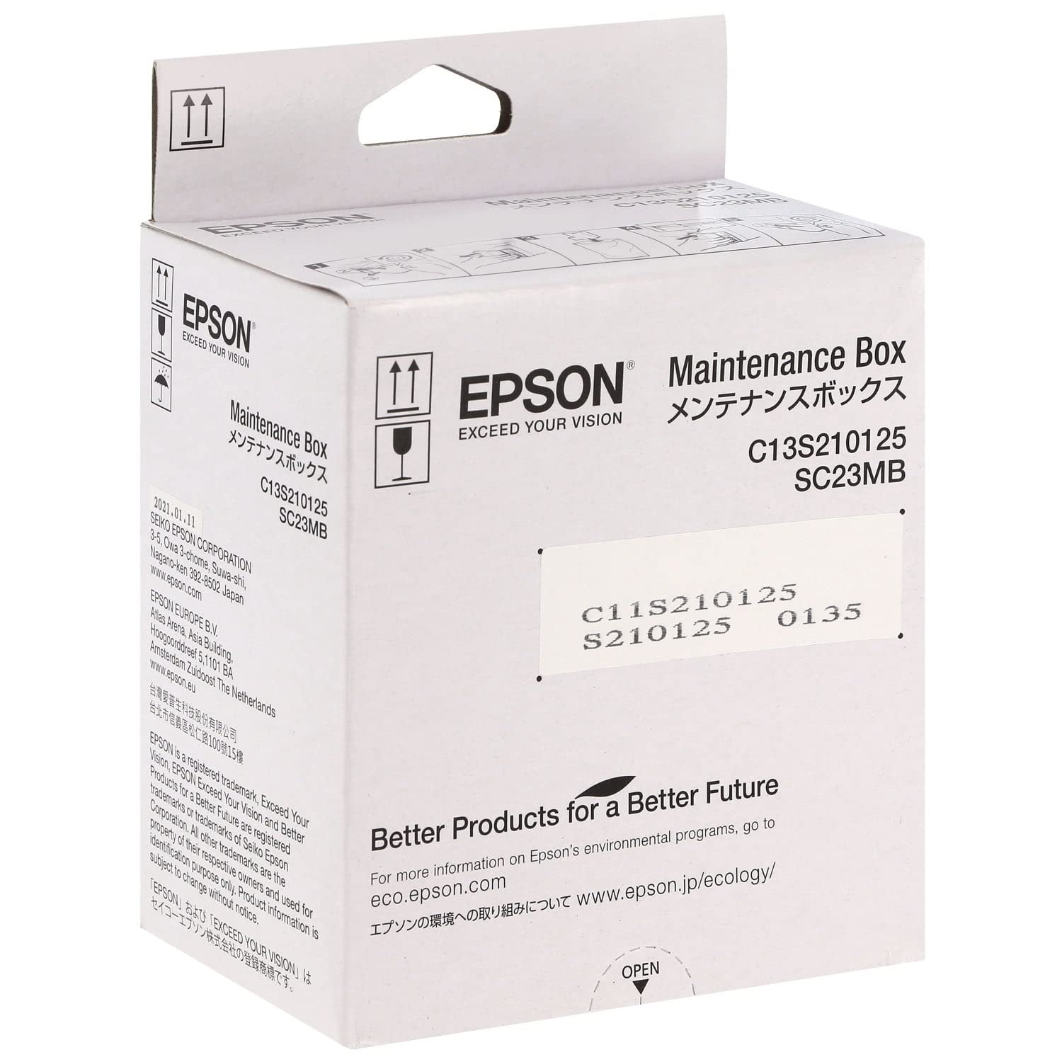 Caja de Mantenimiento Epson SC-F100 (C13S210125) Original - Recambio para Impresoras Epson SureColor SC-F100