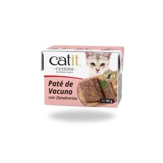 Hagen Tropican Mascotas Alimento Húmedo para Gato Catit Cuisine 95 Gr Pate Vacuno con Zanahoria - Satisfacción Garantizada