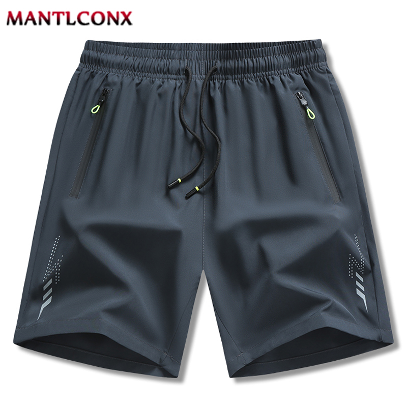 TK Shorts De Verano Para Hombre MANTLCONX Deporte Gimnasio Running Fitness Pantalones Cortos Transpirables Secado Rápido Cinturón Con Cordón Negro