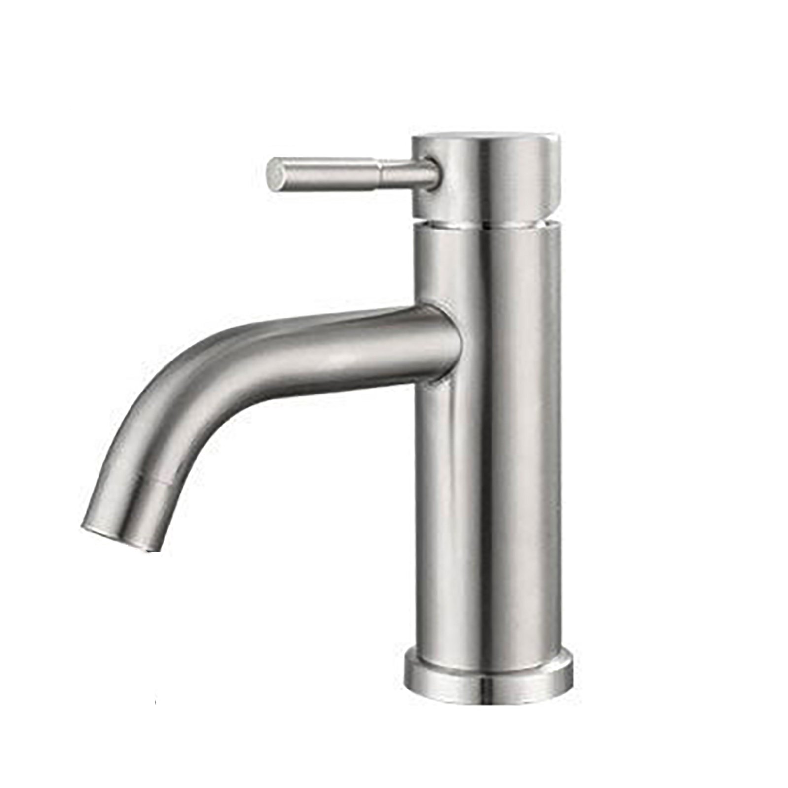 CA Grifo de Baño Clásico, Mezclador Monomando Lavabo, Grifo de Lavabo para Agua Fría y Caliente, Maple Inoxidiable