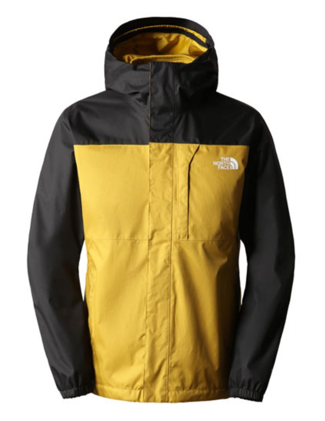The North Face Parka Quest Tri Mostaza - Chaqueta Impermeable y Resistente Al Viento para Hombre
