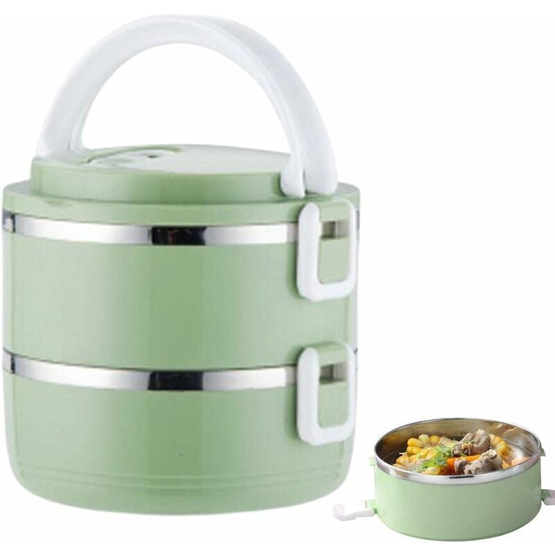 CA Termo para comida caliente, 1400 ml, caja de comida caliente con aislamiento de acero inoxidable y asa