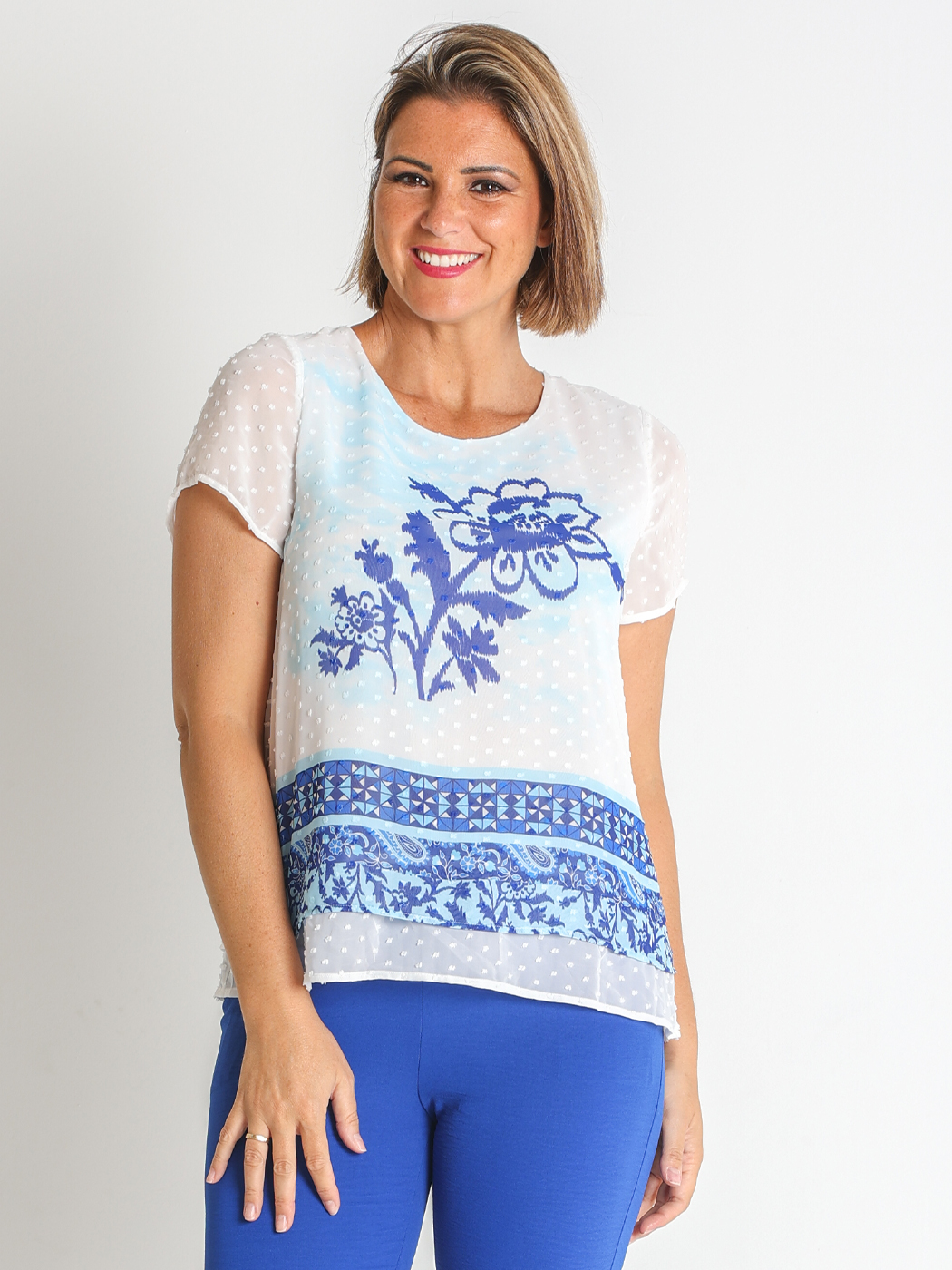 3673760 BLUSA PLUMETI ESTAMPADO FLOR