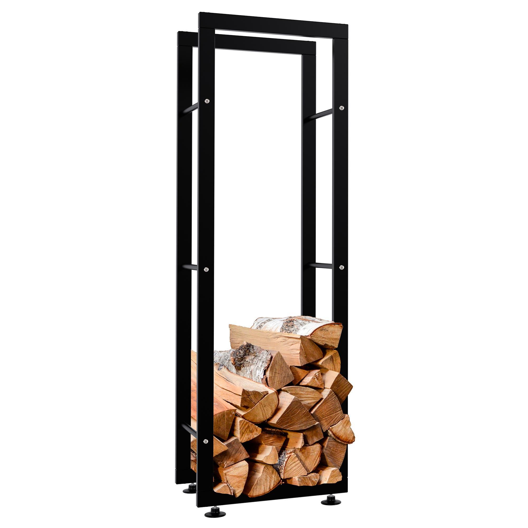 Leero Keri de metal negro Negro,25x40x125 cm