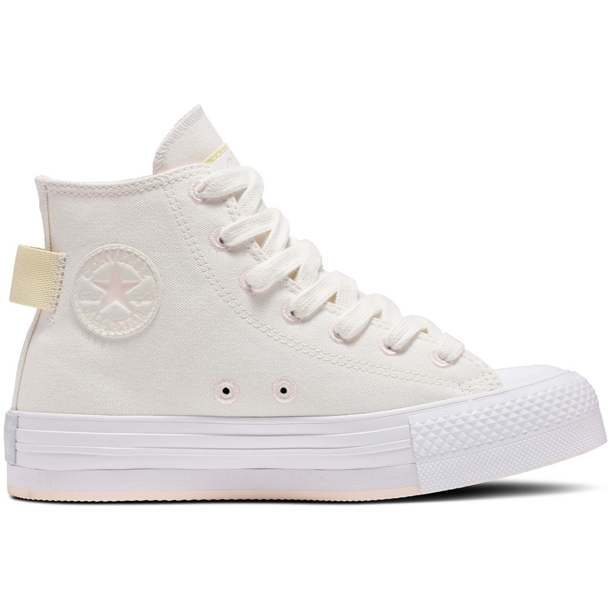 Calzado Sportswear marca Converse modelo A07104C para kids en color beig