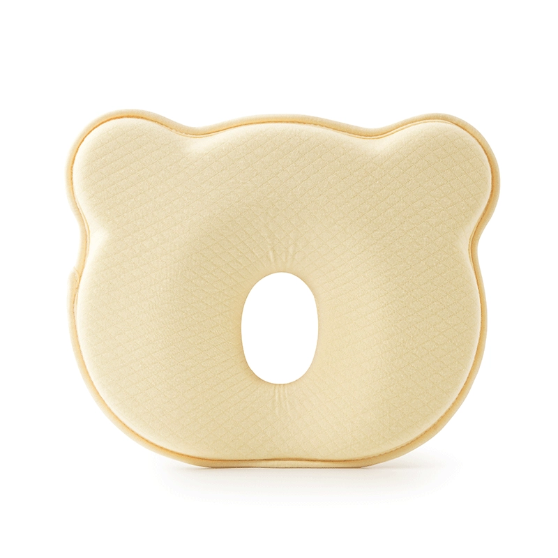 Om Home Almohada para bebé, viscoelástica, almohada para bebé, antiplagiocefalia, adecuada para recién nacidos de 0 a 12 meses, color rosa