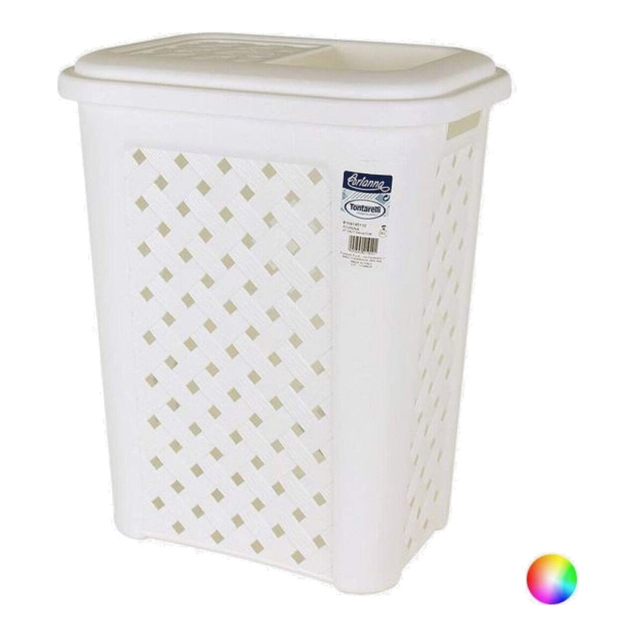 Papelera Rectangular De Plástico Con Apertura Lateral Arianna-30L 320889