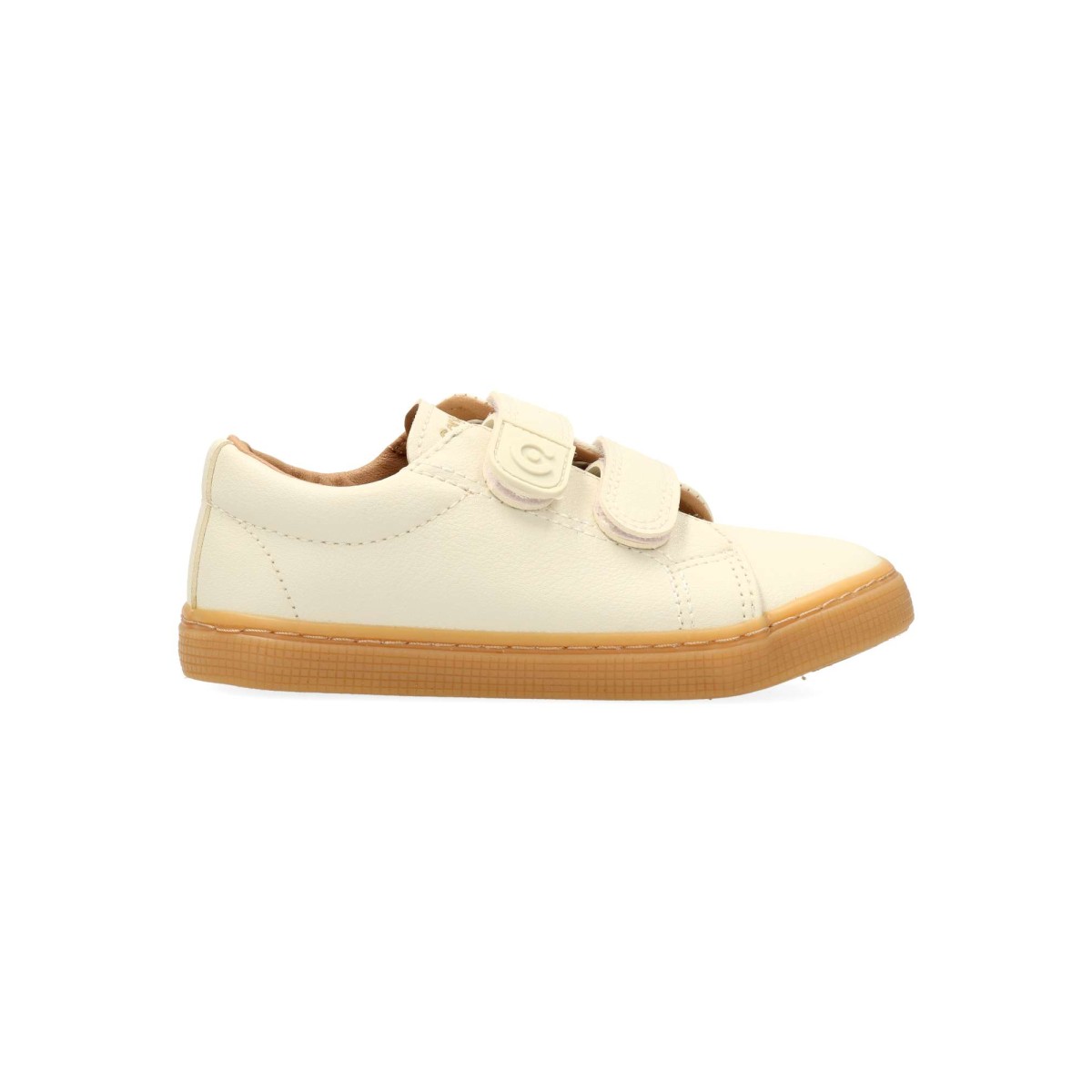 CONGUITOS - Zapatillas barefoot para niño con diseño bicolor beige y marrón, drop cero, puntera ancha y suela flexible, cierre de gancho y bucle