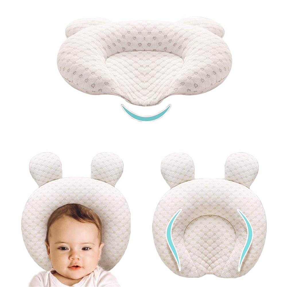 Almohada de látex antisesgo para la cabeza del bebé, protección para recién nacido, almohadas moldeadoras, cojín para dormir infantil, artículos de 0 a 1 años