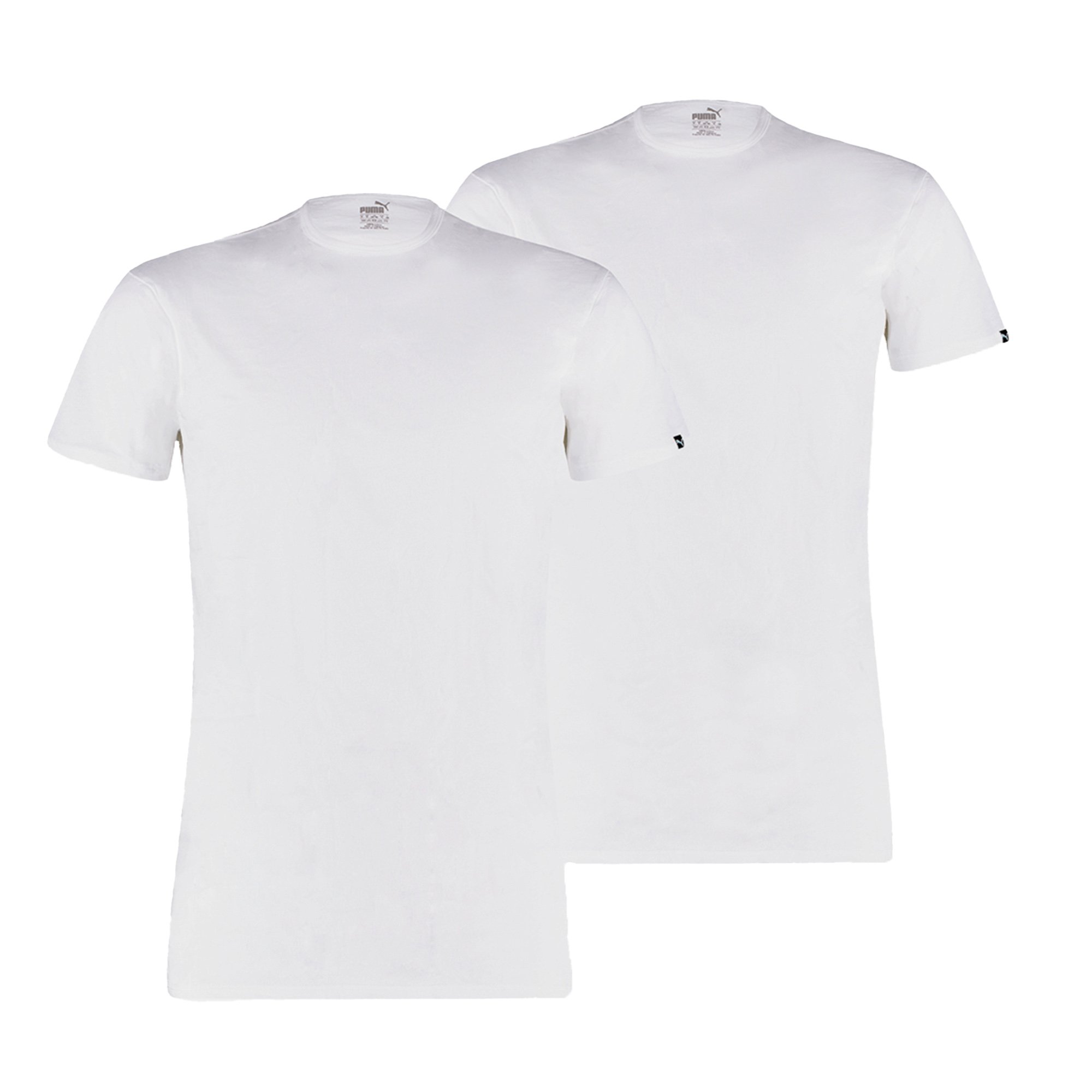 PUMA Camiseta para Hombre, Paquete de 2  - Basic Crew Tee, Cuello redondo, Manga corta, uni