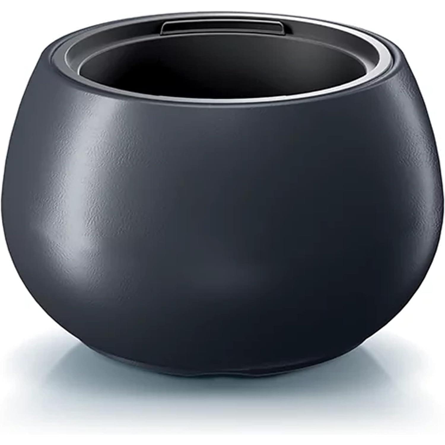 Maceta PROSPERPLAST HEOS 32L con Depósito y Dimensiones 436x436x270 - Antracita