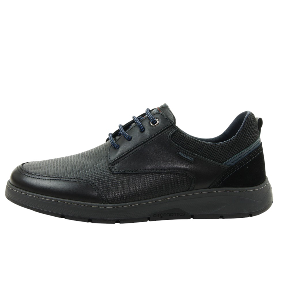 Pikolinos mod. 4347 zapato casual para hombre en piel natural, cordones