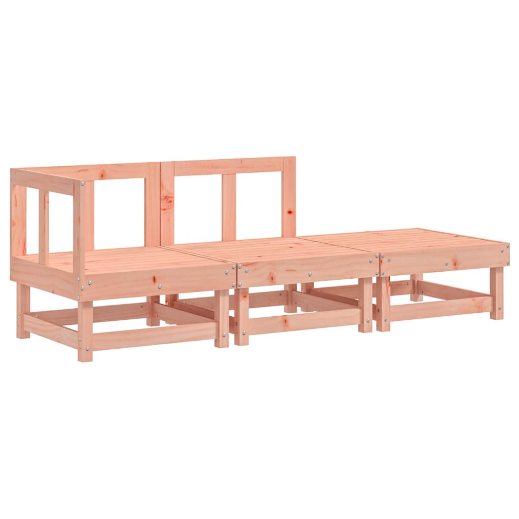 Vidaxl Juego de Muebles de Jardín 3 Pzas Madera Maciza Pino Blanco