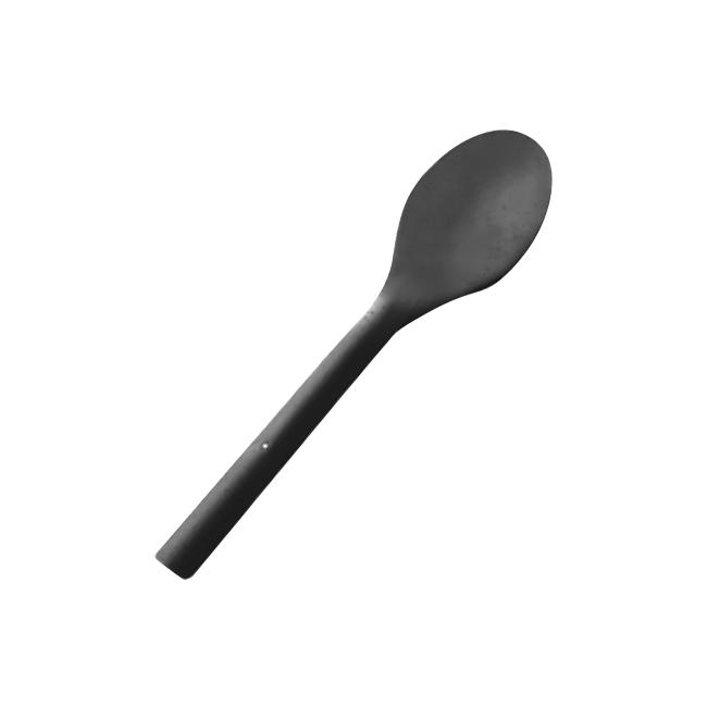 MONOUSO | Cucharilla Postre Reutilizable PP Negra 12,4cm (1.000 Uds)