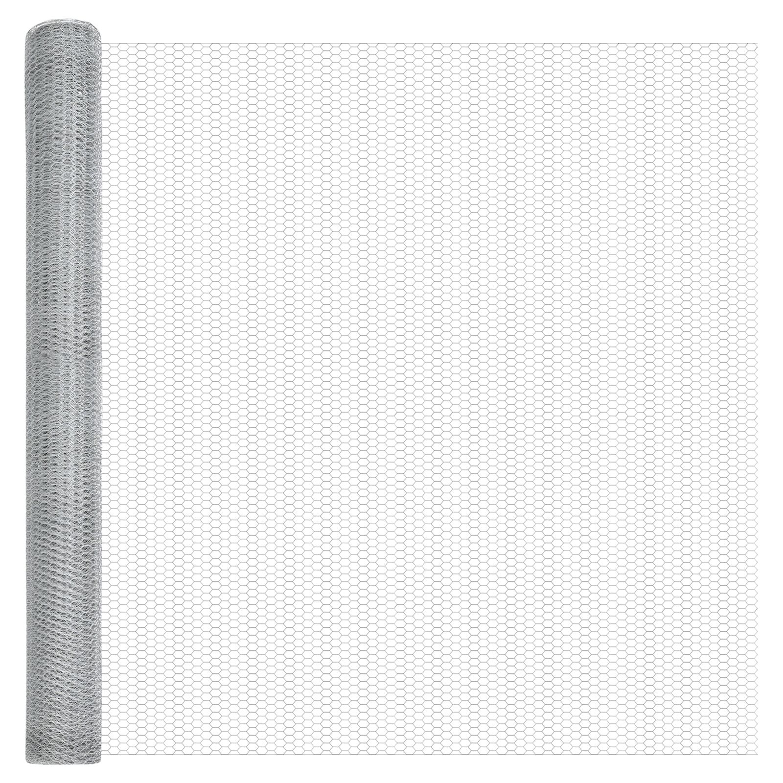 vidaXL Cerca Hexagonal Acero Galvanizado 5000 x 0.05 x 150 cm Resistente