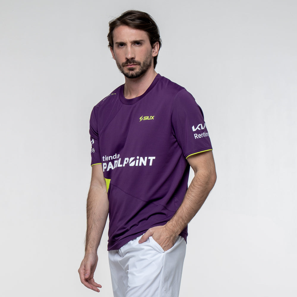 Siux - Camiseta de Pádel Negro Fenix X Leo Augsburguer - Tejido Técnico Transpirable y Ligero - Ropa Deportiva para Pádel - Camiseta Técnica Deportiva - Tejido Transpirable
