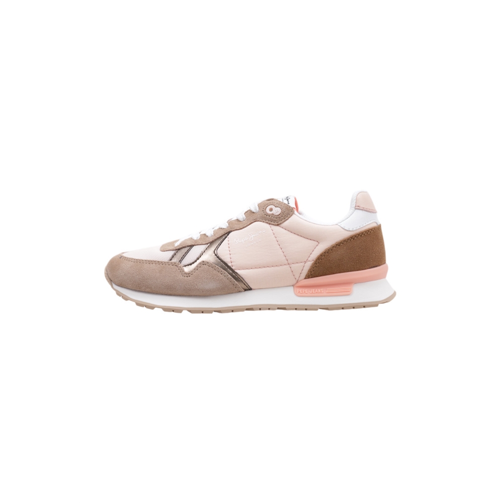 Pepe Jeans BRIT CAMP W Deportivas Planas Mujer Beige