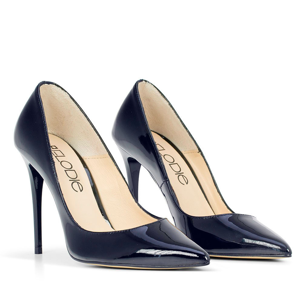 Elodie Stiletto Ivet en Piel Charol Marino