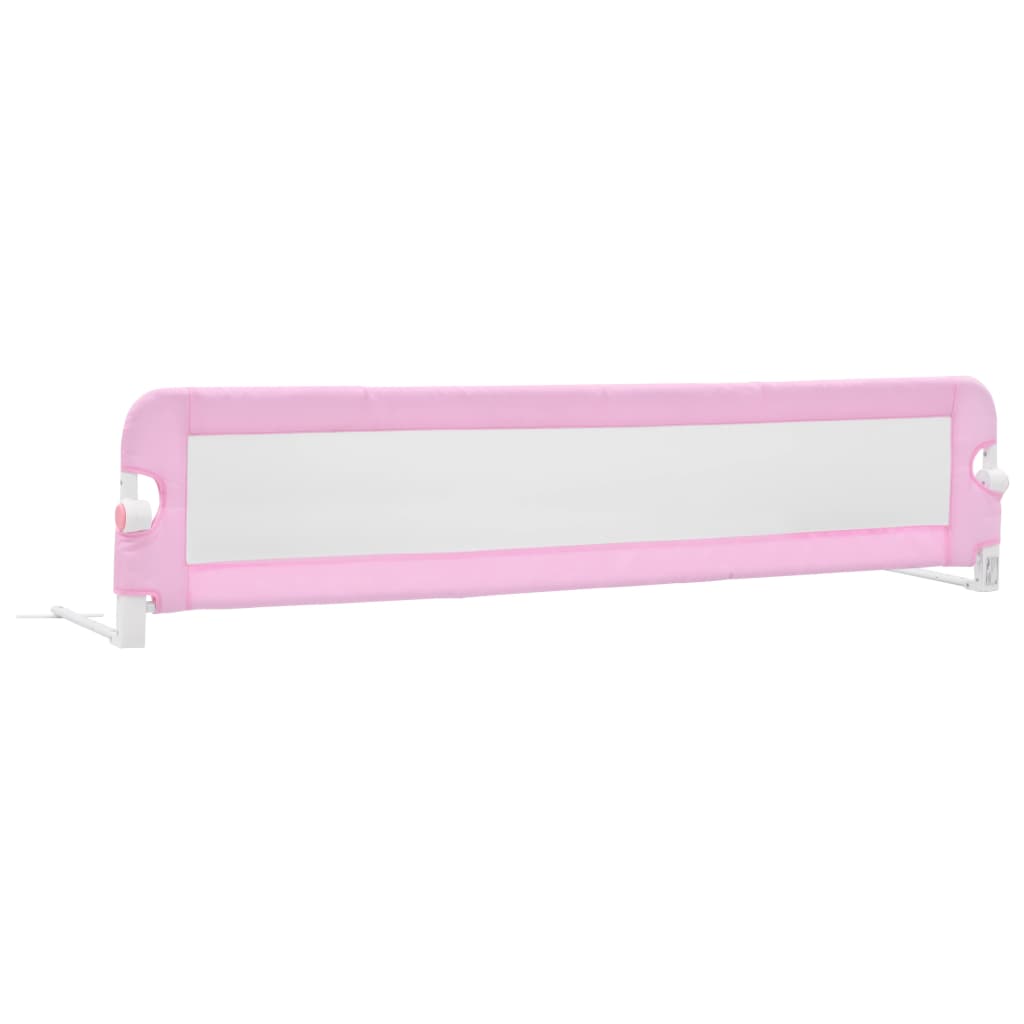 vidaXL Barandilla de Seguridad Cama de Niño Poliéster 180x42 cm Colchón Color Azul, Gris, Rosa y mas