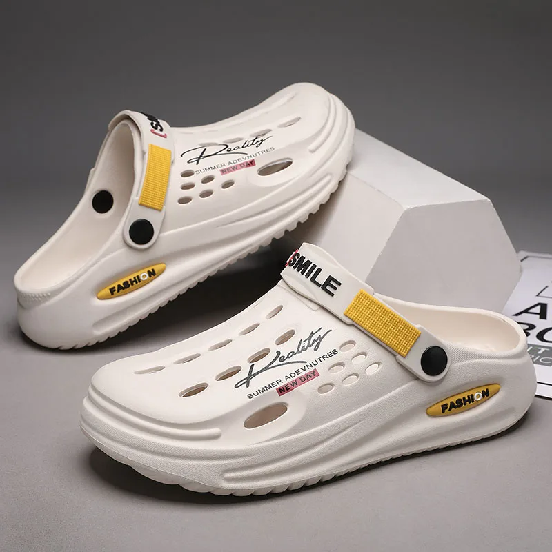 TK Clogs De Verano Para Hombres Sandalias Transpirables Con Suela Suave Antideslizantes Para Playa Y Hogar EVA Clogs 47