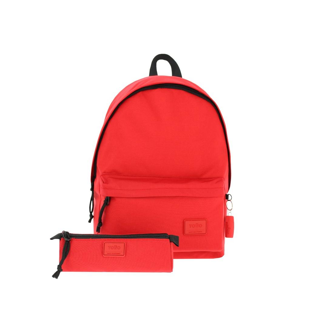 Backpack Totto Kalex Rojo Infantil + Estuche Original