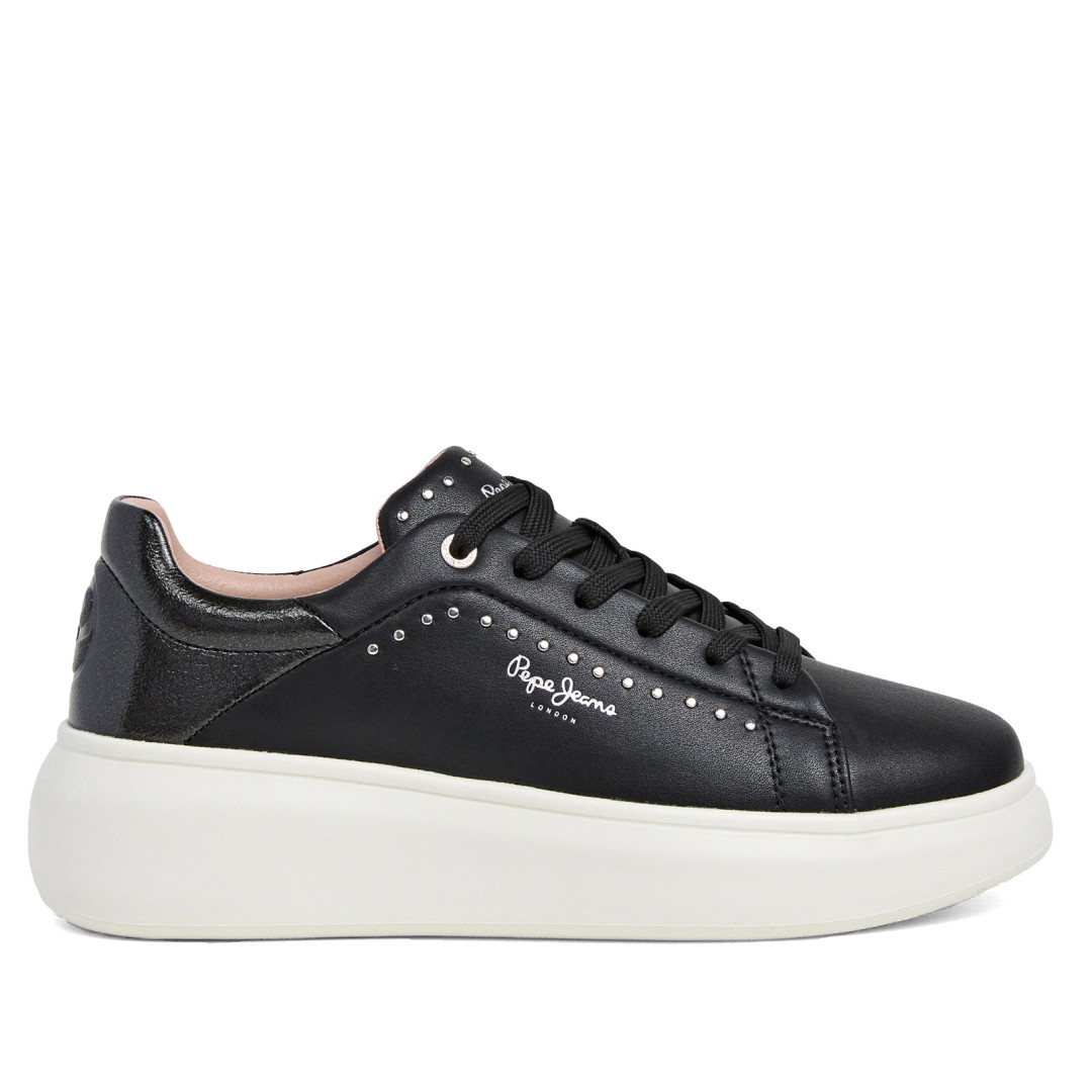 Zapatillas urban Pepe Jeans yara choice negras con tachuelas