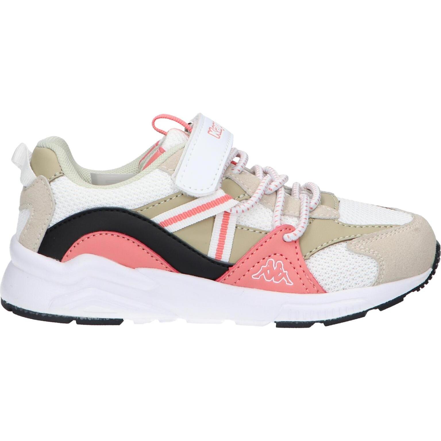 Girls and boys sneakers kappa 331f7sw london a32 white-pink